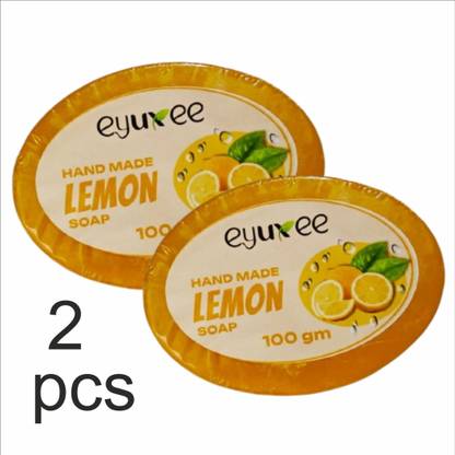 eyuxee natural home made lemon soap (pack of 2)