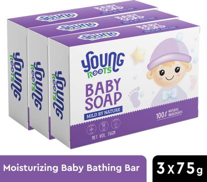 Young Roots Moisturizing Baby Bathing Soap Bar pH 5.5