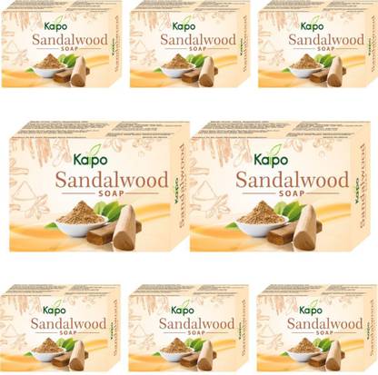 KAIPO Glycerine Sandal Wood Soap-100gm pack of 8 (8 x 100 g)