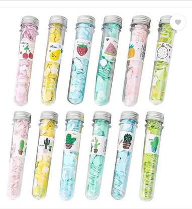 FULAMDE 12 Tube Shape Design Disposable Paper Soap, Cleaning Washing Hand Petals Soap