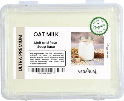 Vedanum Ultra Premium Natural Oat Milk Soap Base Box 100% Organic Ingredients