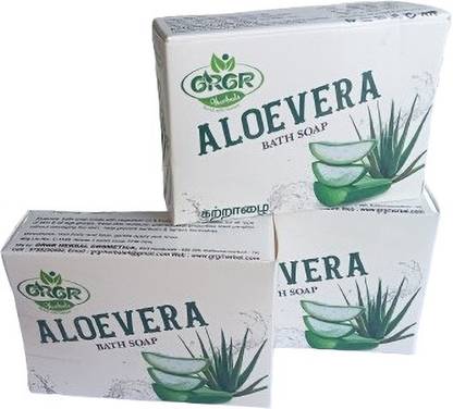 GRGR Aloevera bath soap pack of 3