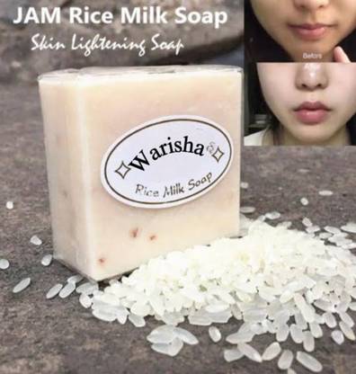 WARISHA Rice milk whitening moisturizing face soap