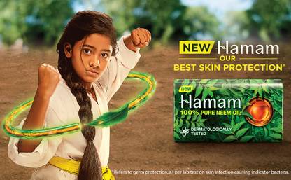 HAMAM Soap Bar, Neem Tulsi and Aloe Vera - (100g)