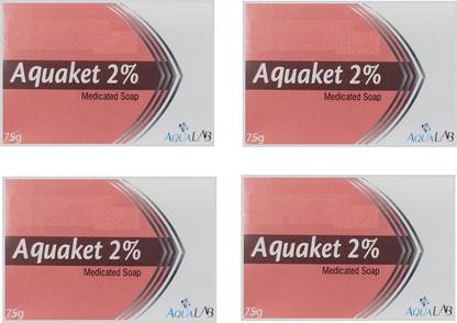AQUAKET Medicated Soap (Pack of 4*75gm)