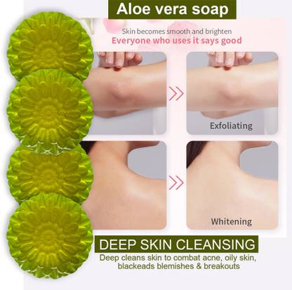 CHITAKSH Gentle Aloevera Soap for All Skin Types (100GM) (PACK OF 4)