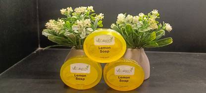 VEDAVATIENTERPRISE Zivan Vedavati Handmade Lemon Soap | Brightening & Citrus-Fresh Glycerine Bar