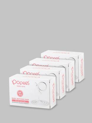 Popees Baby Bathing Bar with pH 5.5 - Pack of 4
