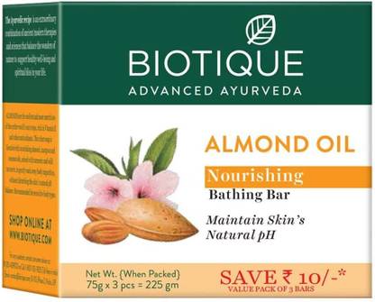 BIOTIQUE Almond Oil Nourishing Body Soap