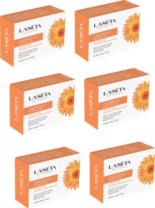 LA'SETA Calendula Bathing Bar For Scarring, Sunburn, Give Soft & Supple Skin