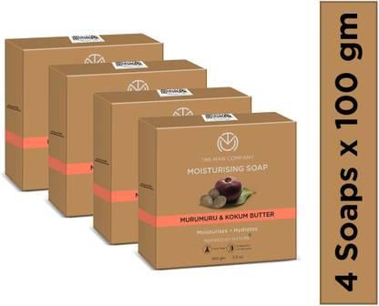 THE MAN COMPANY Moisturising Soap Bar | & Kkum Butter | Glowing and Soft Skin