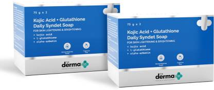 The Derma Co Kojic Acid + Glutathione Daily Syndet Soap With Kojic Acid 