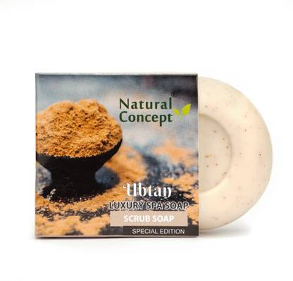 NATURAL CONCEPT Ubtan Soap 100g Pack of 4(contains Pure coconut oil, Vegan,Cleansing Scrub