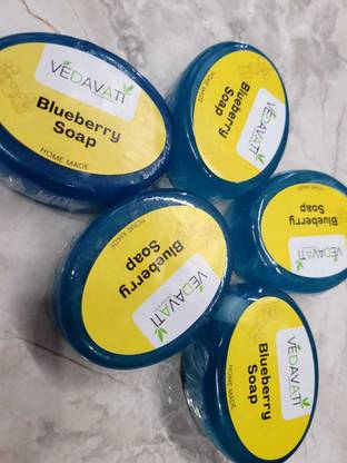 VEDAVATIENTERPRISE Ansh Vedavati Blueberry Handmade Soap|Natural Glycerine&Aroma Oils|For Soft Skin