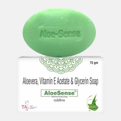 The Aesthetic Sense Aloe-Sense Soap With benefits of Aloe Vera, Vitamin E & Glycerine(75 gm)