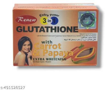 RENEW Glutathione Carrot and Papaya Extra Whitening Soap