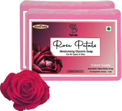 Tattvik Rosepettals Mosturising Glycerin Soap For All Types of Skin