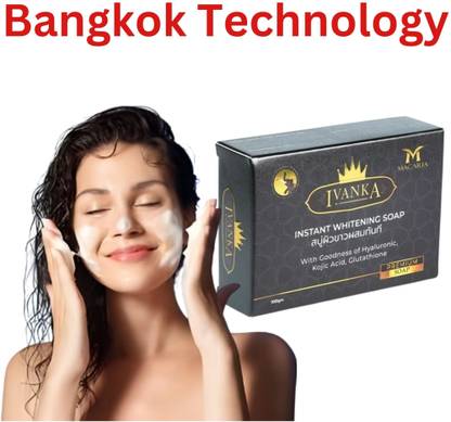 MACARIA Skin Instant Whitening Kojic Glutathione Soap For Boys & Girls