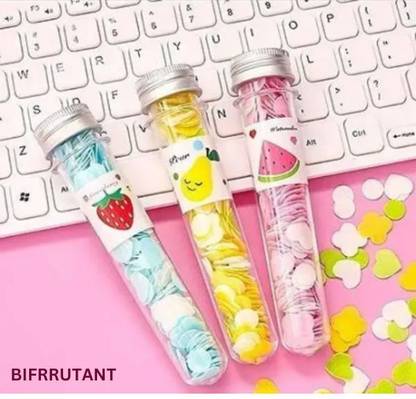 BIFRRUTANT Travel Soft Paper Soap Flower Design Tube Shape Bottle for Hand Washing