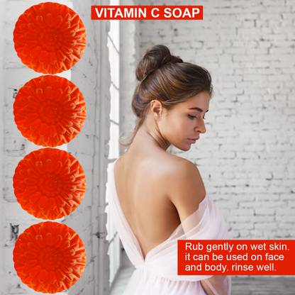 TERIHAR Citrus Bliss Vitamin C Soap (100GM) (PACK OF 4)