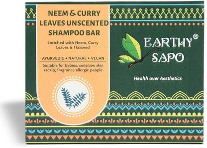 Earthy Sapo Neem & Curry Leaves Unscented Shampoo Bar