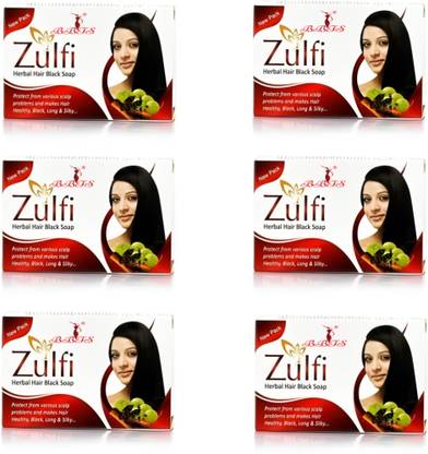 bbts NEW ZULFI HERBAL HAIR CARE SHAMA SOAP pack of 06