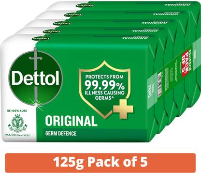 Dettol Original Bathing Soap Bar with 12hr Germ protection