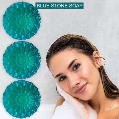 CHITAX Blue Stone Brick Soap Combo of 1 (1 x 100 g) (100GM) (PACK OF 3)
