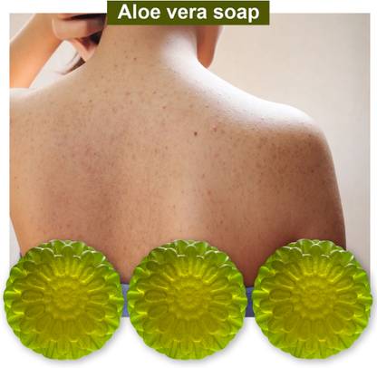 CHITAKSH Aloe Vera Soap with Almond Oil (100GM) (PACK OF 3)