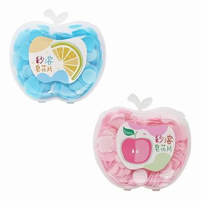 AP-OVENEL Paper Soap in a Plastic Box Clean Soft Bath for Travel