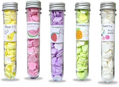 Cursive Travel Soft Paper Soap Flower, Heart and Design, Body Wash and Hand Wash Bottle