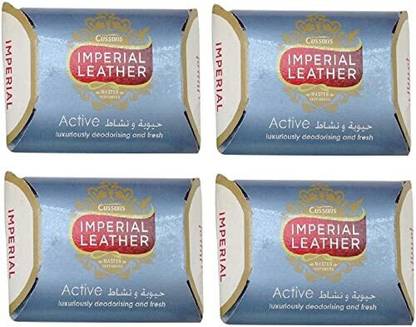 Imperial Leather Active Soap Set of 4 Pieces, 175 Gm - Blue
