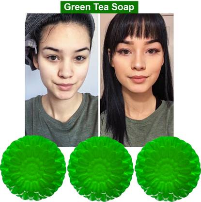 TERIHAR Cranberry Cleanse Green Tea Bath Bar (100GM) (PACK OF 3)