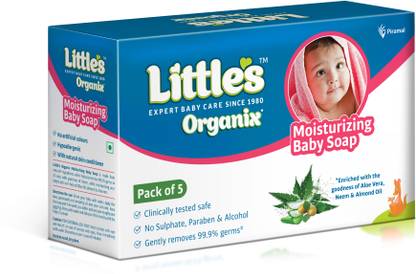 Little's Organix Moisturizing Baby Soap | Protects from 99.99% Germs