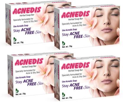ACNEDIS Herbal Soap for Acne and Oily Skin (Pack of 4)