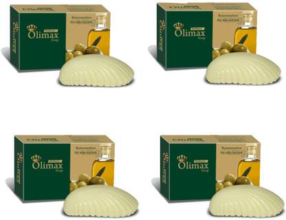 ZEE DRUGS Olimax Soap With Olive Oil, Cocoa Butter & AloeVera Extract For Skin Rejuvenation (4 x 75 g)