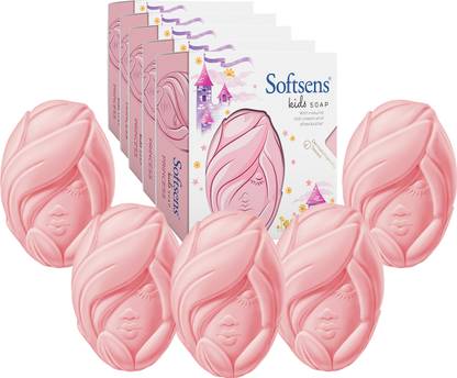 Softsens Princess Kids Soap | Gentle & Nourishing with Shea Butter & Milk Cream