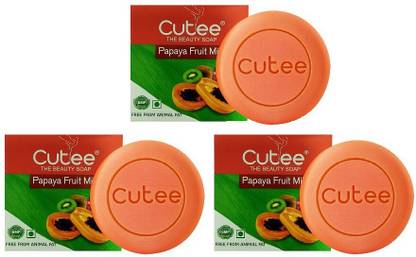 Cutee The Beauty Papaya Fruit Mix Soap