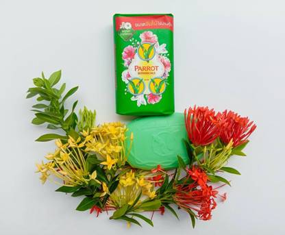 PARROT BOTANICALS Original Soap Bar Body Bath Green Herbal Original 105g Pack of 2