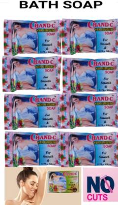 CHAND -C Shiny silky smooth skin bath soap set of 12 hair removal