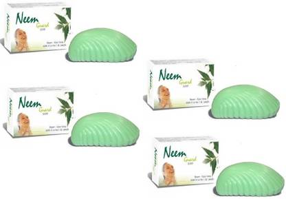 ZEE LAB Neem Guard Soap fights with acne & pimples pack of 4(75gm Each)