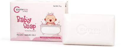 CUTYCO Moisturizing Baby Bathing Soap with Shea Butter, Vitamin E Acetate & Aloevera