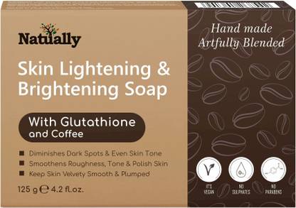 Natually Skin Lightening & Brightening Soap| Glutathione & coffee
