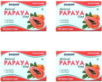 DAQAN Natural papaya soap Anti Marks Anti pimple oil control soap