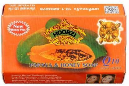 HOORZI Papaya and Honey Skin Whitening Facial Soap