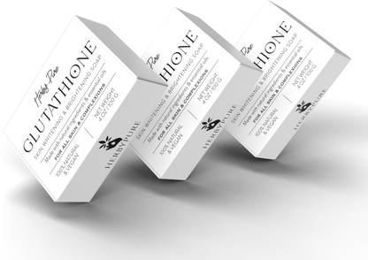 Herby Pure Glutathione Skin Whitening & Brightening Natural Soap Bar | Anti-Aging & Wrinkle