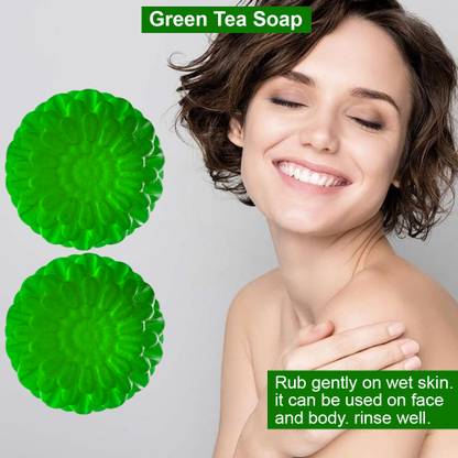 TERIHAR Green Tea Mens Soap with 99.9% Germ Protection (1 x 100 g) (100GM) (PACK OF 2)