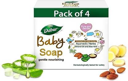 Dabur Baby Gentle Nourishing Soap 75g(4pc/Soap Pack)