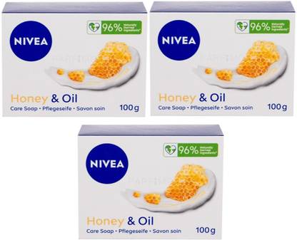 NIVEA HONEY & OIL CARE SOAP 100 GM PACK OF 3