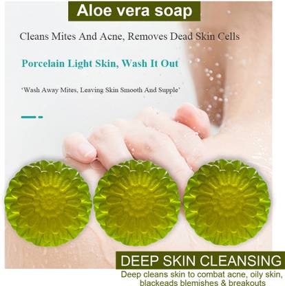 CHITAKSH Handmade Aloe Vera Soap (100GM) (PACK OF 3)